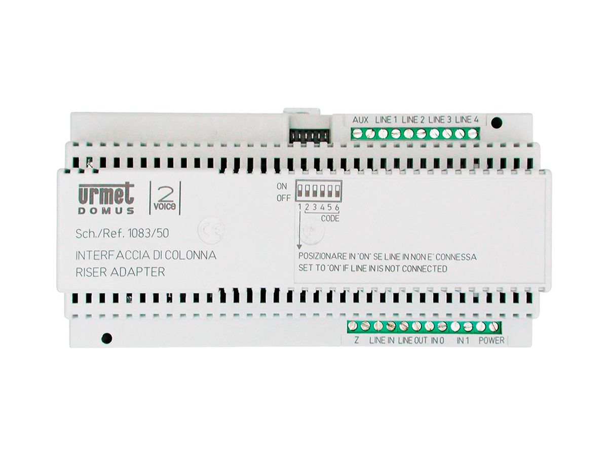 REG-Schnittstelle Urmet, für 2VOICE, für Ruftaste/Türstation