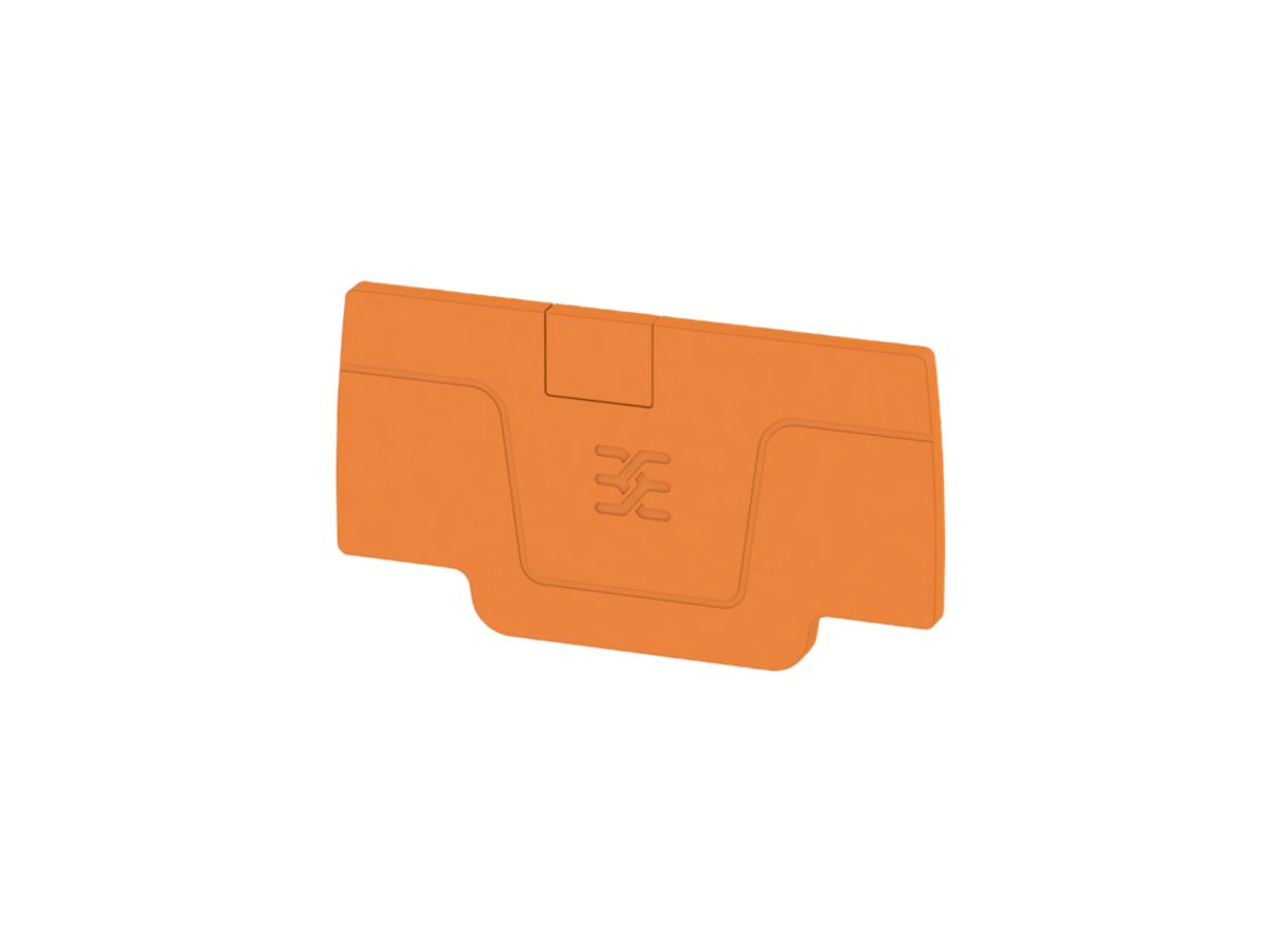 Abschlussplatte Weidmüller A-Reihe AEP 2C 2.5 52.76×2.1mm, orange