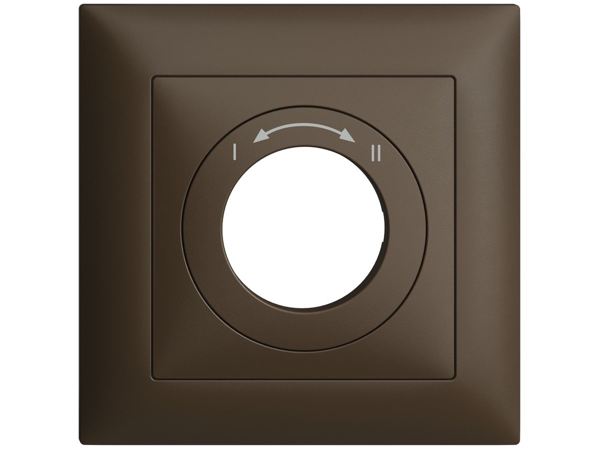 Frontset EDIZIOdue I<->II coffee 88×88mm für Schlüsselschalter