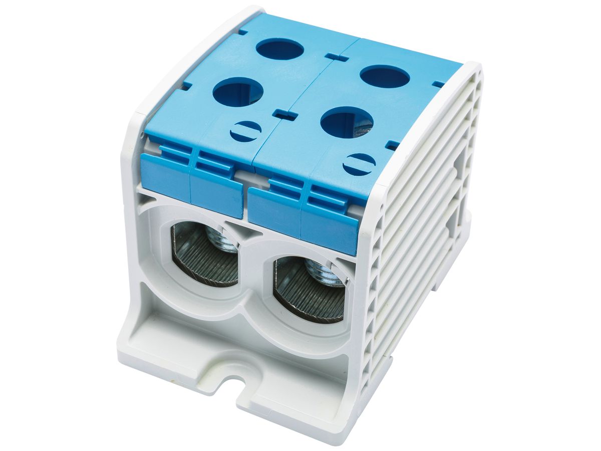 Verteilerblock Bals RKA 185 1P 353A 2×Eingang 2×Ausgang 10…95mm² blau