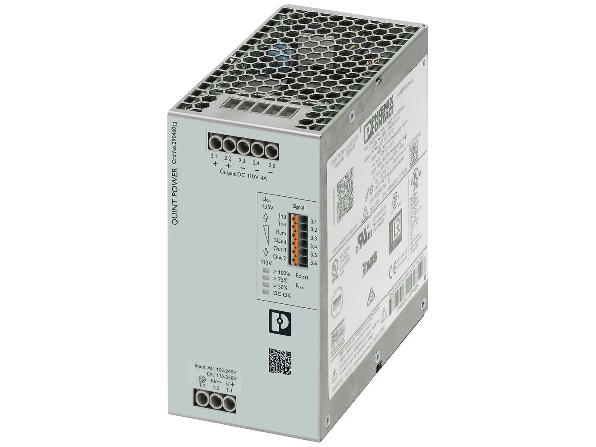 Schaltnetzteil PX QUINT4-PS/1AC/110DC/4 1L OUT 110VDC/4A