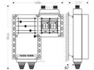 Verteiler Hensel Mi 2×3×NH 00, 125A, Sammelschiene 250A 5-polig