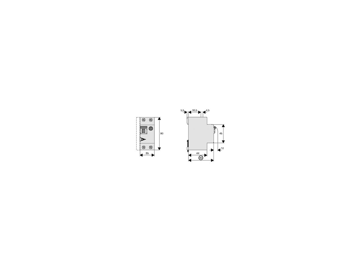 FI/LS-Schalter Eaton PKNM-6/1N/B/003-A-MW 2P 230V B 6A 0.03A 2TE 10kA