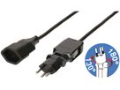 Verlängerungskabel MAX HAURI 5m Stecker Clip-Clap T12 180/130° schwarz