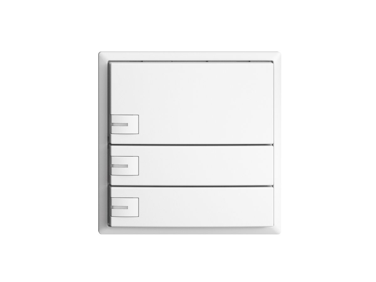 UP-Taster KNX 3-fach EDIZIOdue weiss RGB mit LED