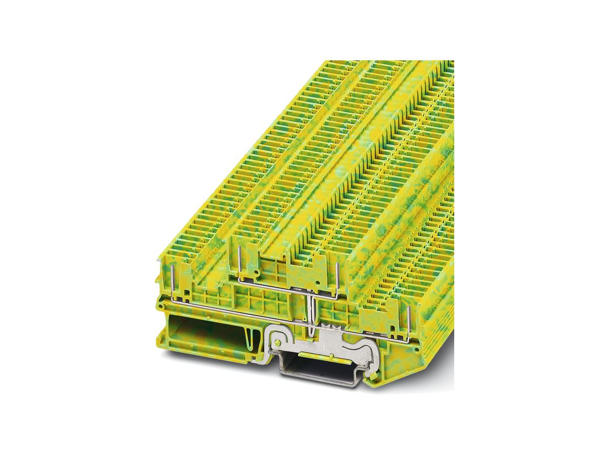 Schutzleiterklemme 0.14…1.5mm² Steckanschluss grün/gelb PTTB 1.5/S/4P-PE