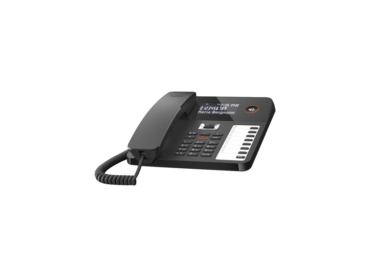 Schnurtelefon Gigaset DESK 800 A CLIP schwarz