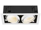 LED-Downlight SLV KADUX 2×27W 3150lm 930 30° DALI 370×195mm weiss