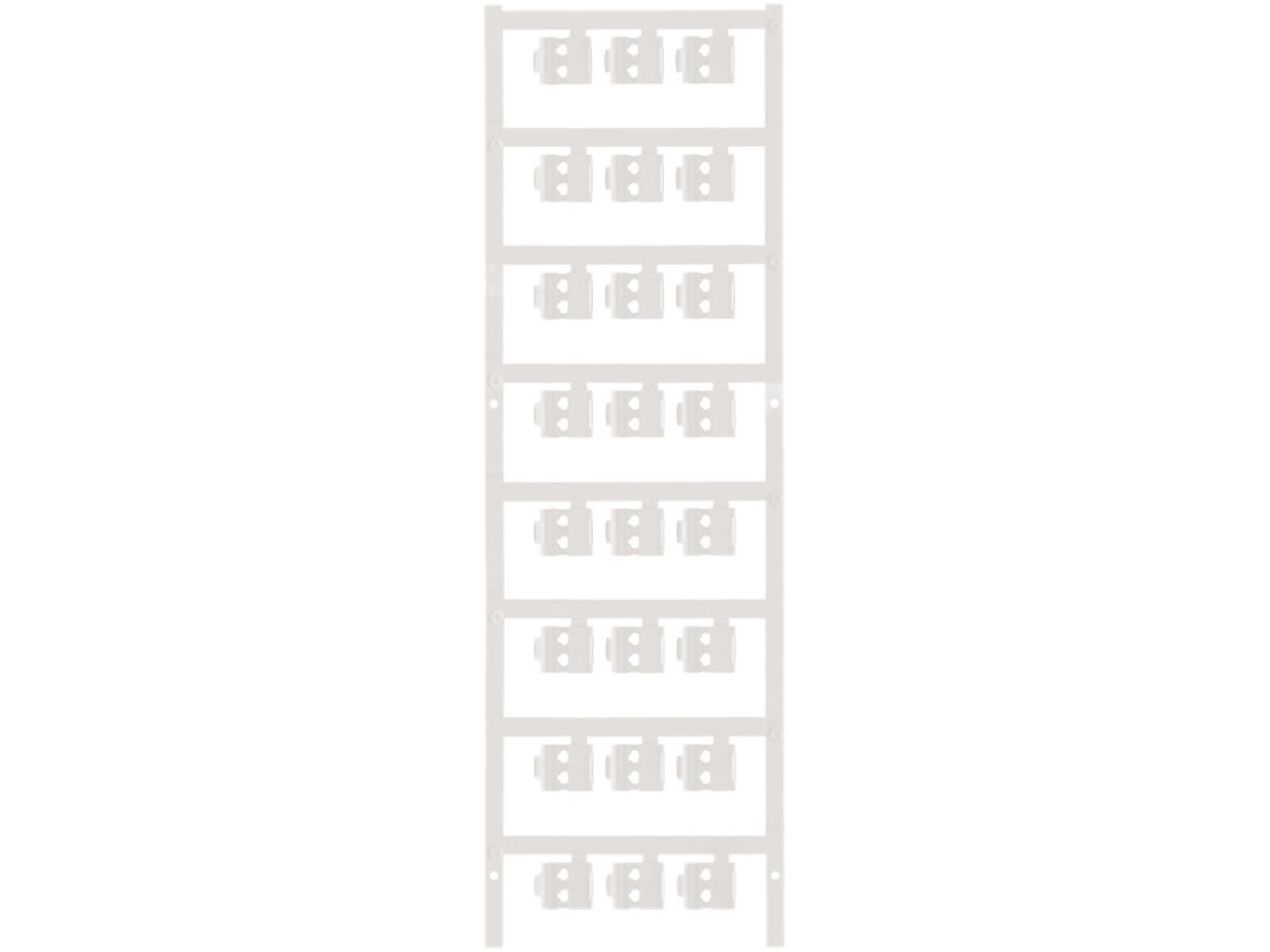 Leitermarkierer Weidmüller MultiCard SFC für Ø3…5mm 12×5.8mm PA66 weiss