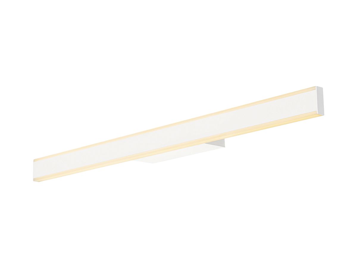 LED-Wandleuchte SLV ONE LINEAR 70 20W 1250lm 927/930 IP44 DIM 705mm weiss