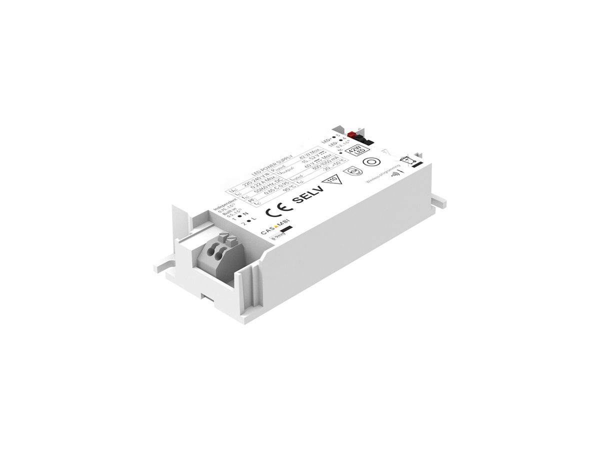 LED-Betriebsgerät DOTLUX MESHLE Casambi 42W OUT:15…52V 300…1050mA DIM 135mm