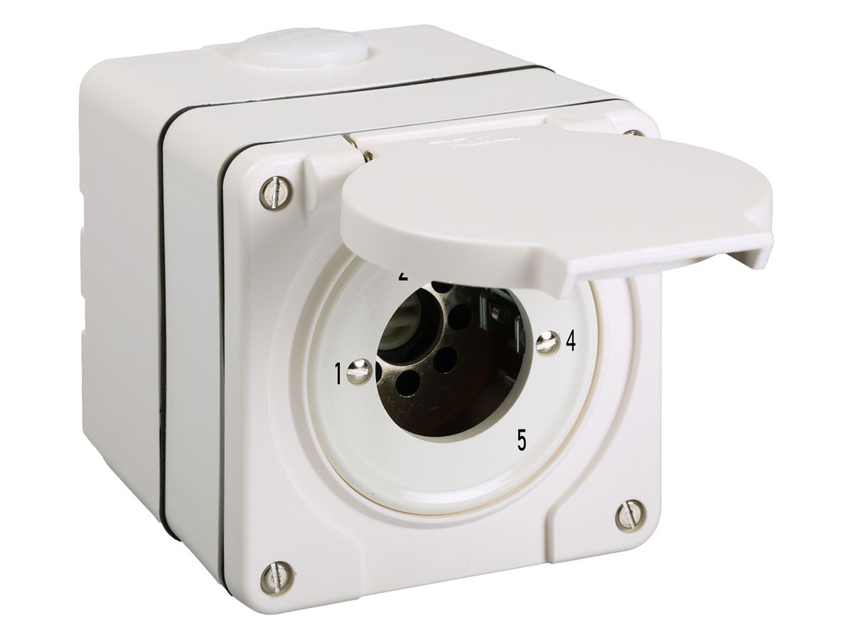 AP-Schlüsselschalter NEVO Stufenschalter 1-2-3-4-5 1P 20A 690V IP55 ws