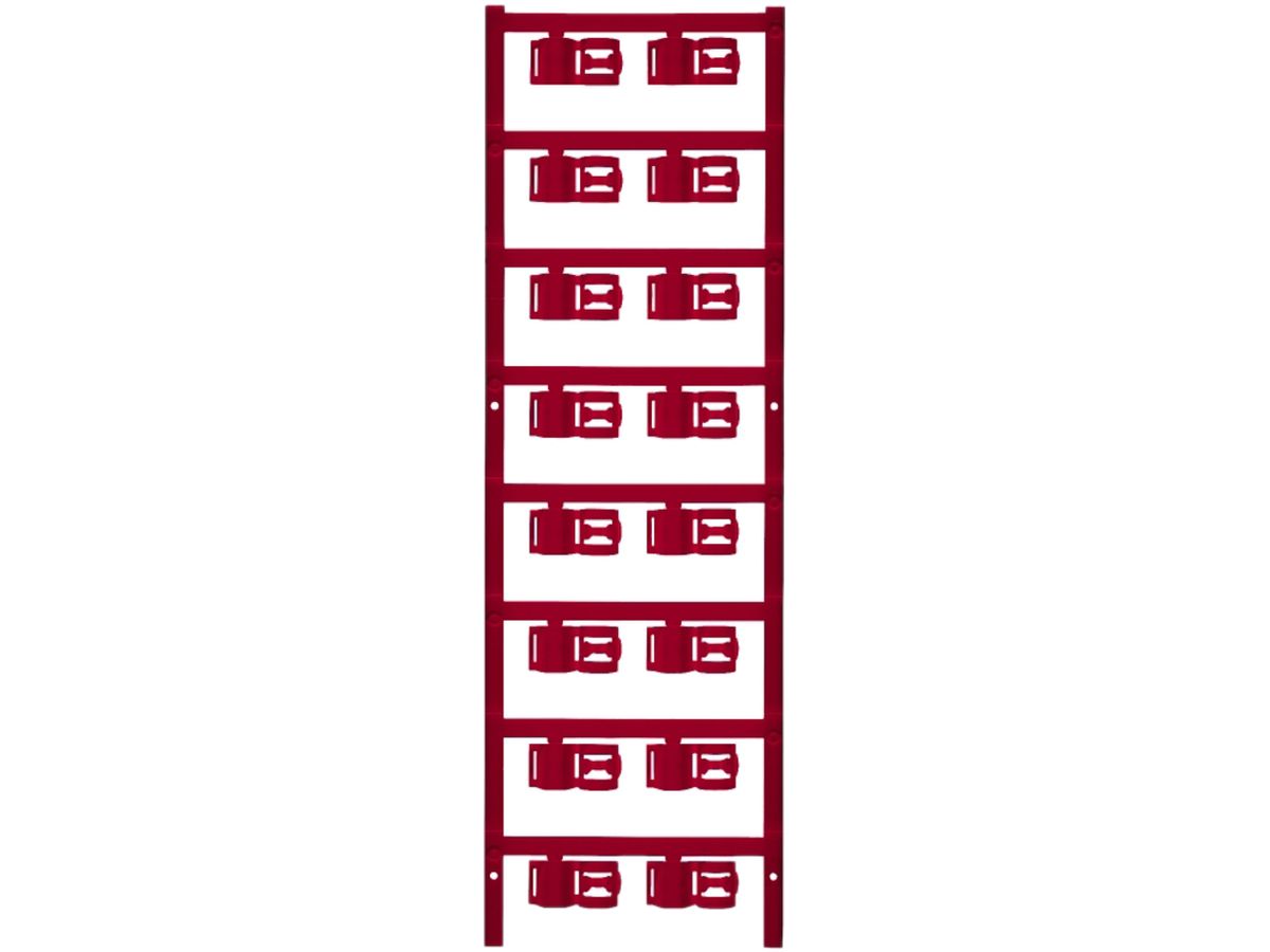 Leitermarkierer Weidmüller MultiCard SFC für Ø3.5…7mm 12×12.5mm PA66 rot