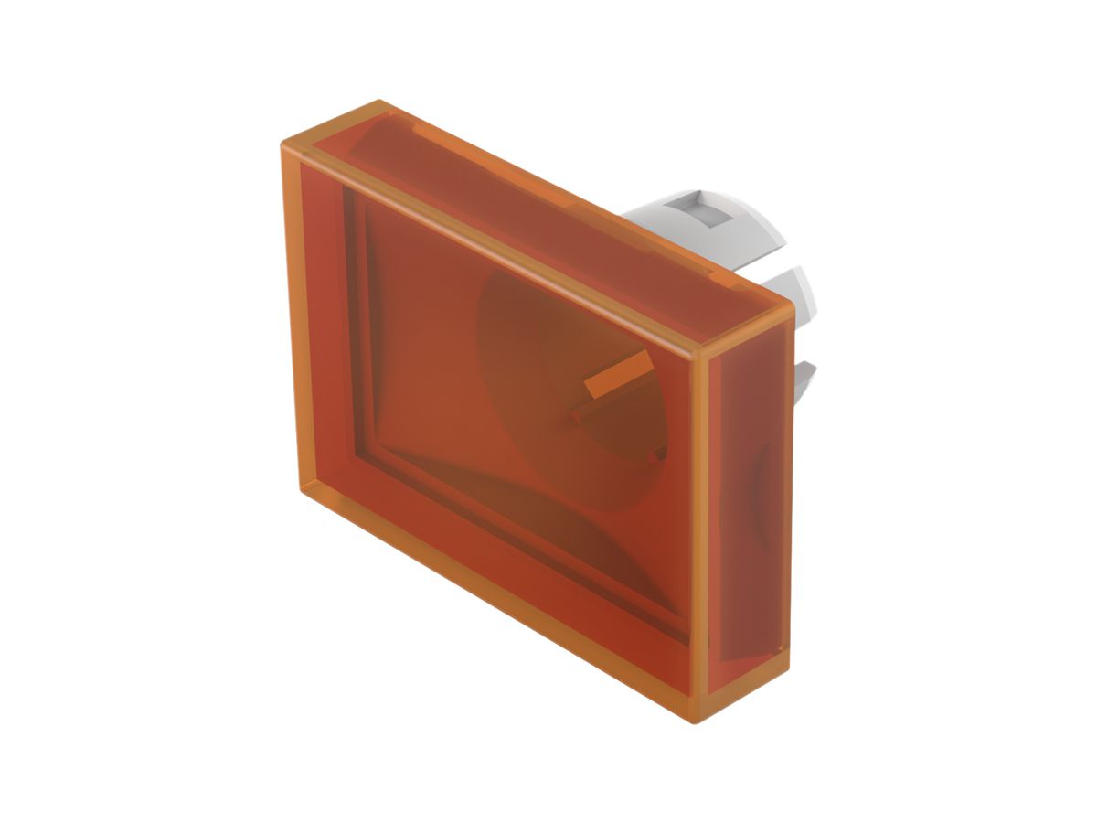 Druckhaube EAO61 15×22mm flach transparent, orange