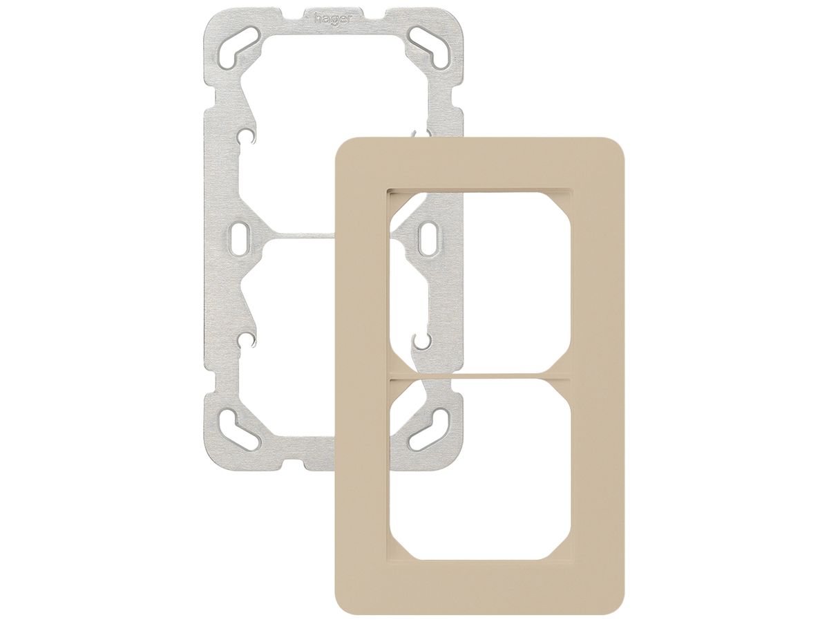 UP-Kopfzeile kallysto.trend 2×1 beige vertikal