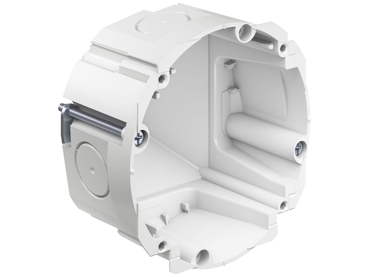 Hohlwanddose AGRO Quickbox H1 1×1 Ø83mm halogenfrei weiss