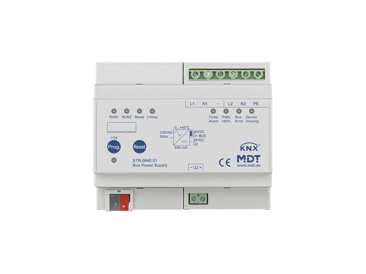 REG-Spannungsversorgung KNX MDT STR-0640.01 30V 640mA 1 Linie 1 Drossel 6TE
