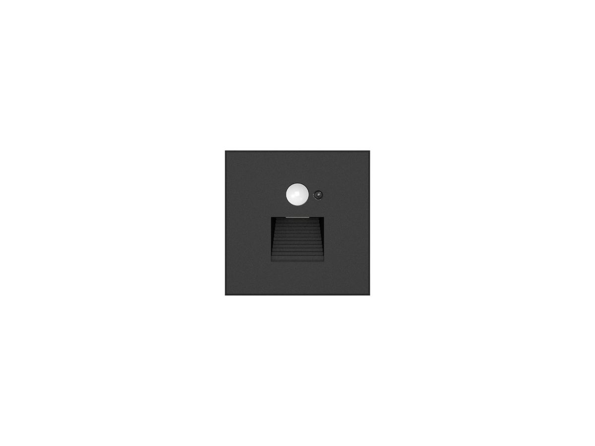 EB-LED-Wandleuchte DOTLUX EASYSTAIR PIR SEN 1.5W 70lm 930 82×82mm schwarz