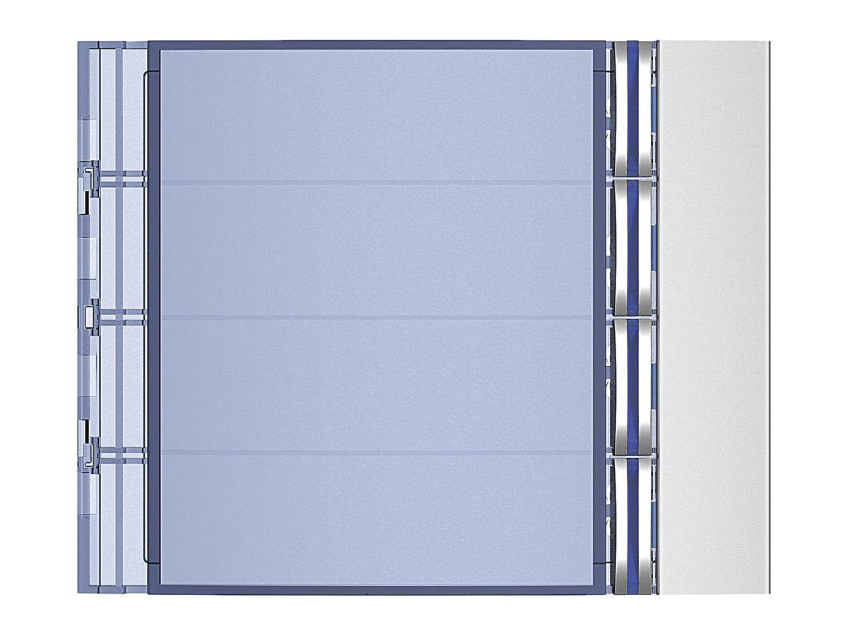 Frontblende mit 4 Tasten für Ruftastenmodul 4 Tasten Sfera aluminium