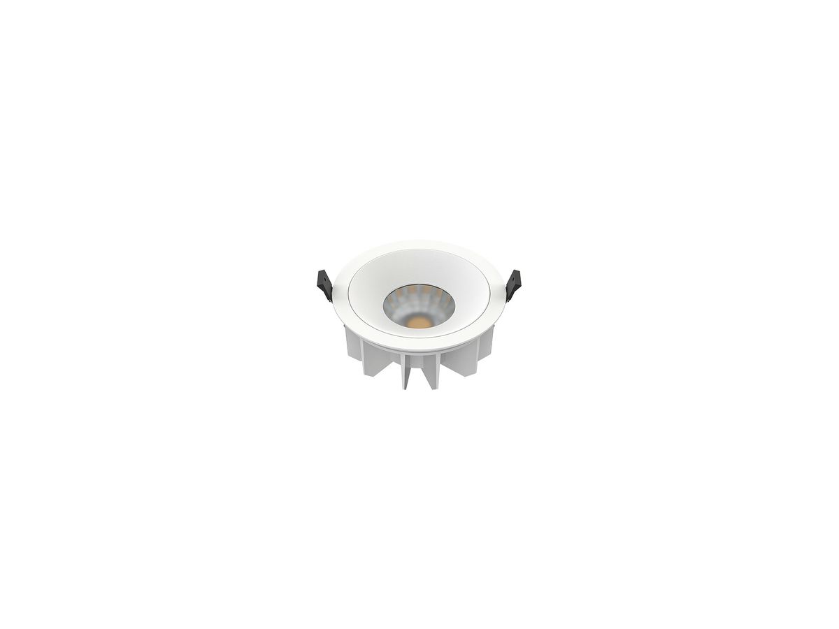 LED-Downlight SLV DOWNLIGHT P 165 19W 650…4410lm 3000K IP54 WB DALI Ø150mm weiss