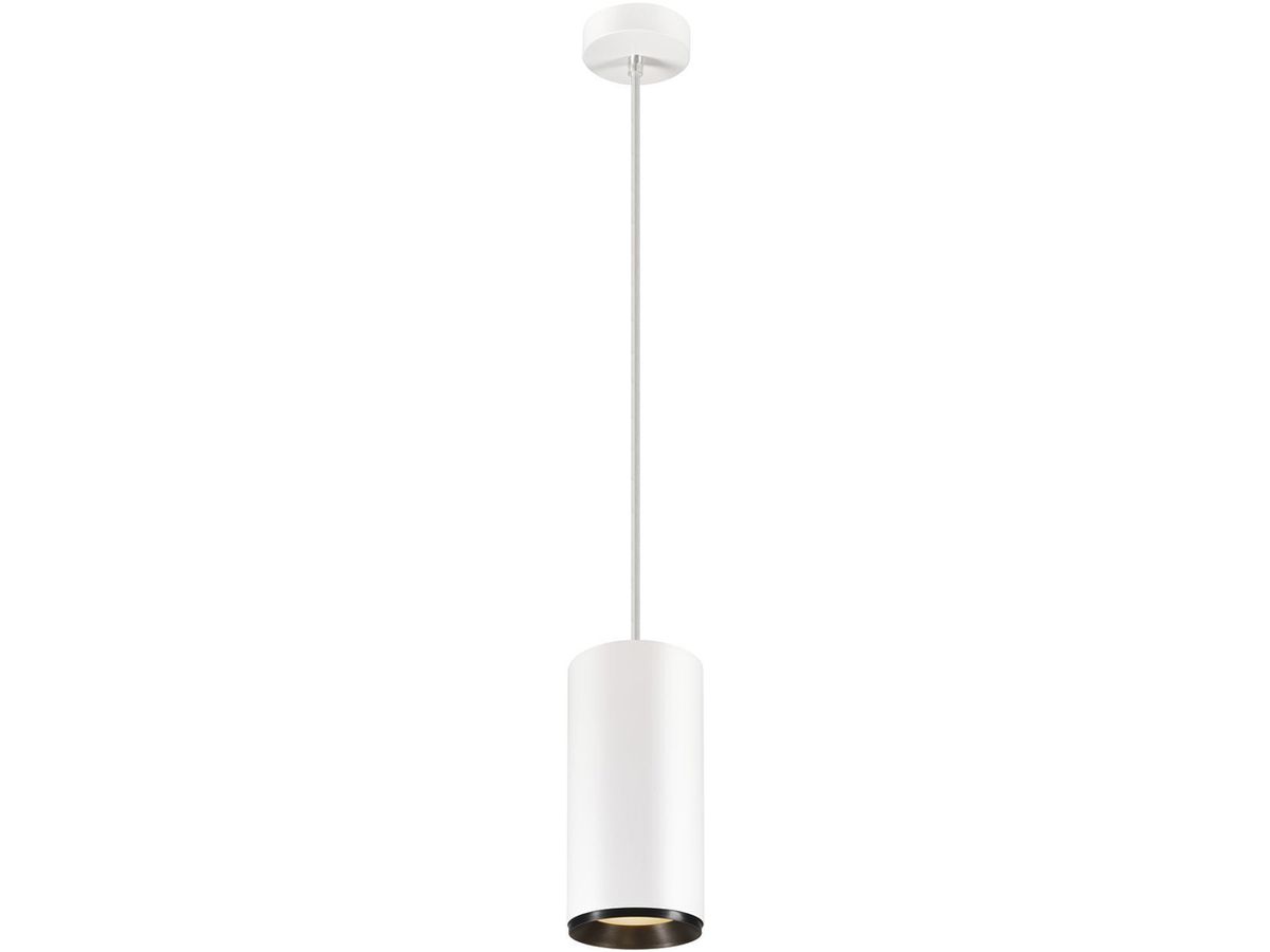 LED-Pendelleuchte SLV NUMINOS PD DALI XL 36W 3290lm 2700K 24° weiss/schwarz