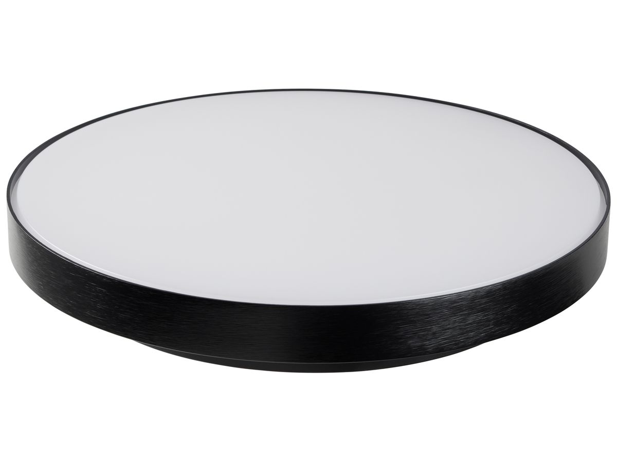 LED-Anbauleuchte Sir Heian STRIPE+ 32W 3550lm 940 di./indi.EM1h Ø350 schwarz