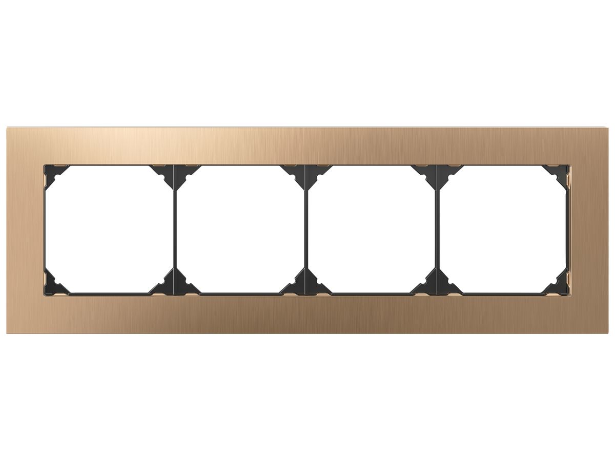 UP-Kopfzeile EDIZIO.liv prestige SNAPFIX® 1×4 94×274mm messing champagne