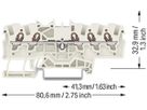 Durchgangs-Reihenklemme WAGO TOPJOB S 1.5mm² 18A 800V 1Etg×5P Ex lgu
