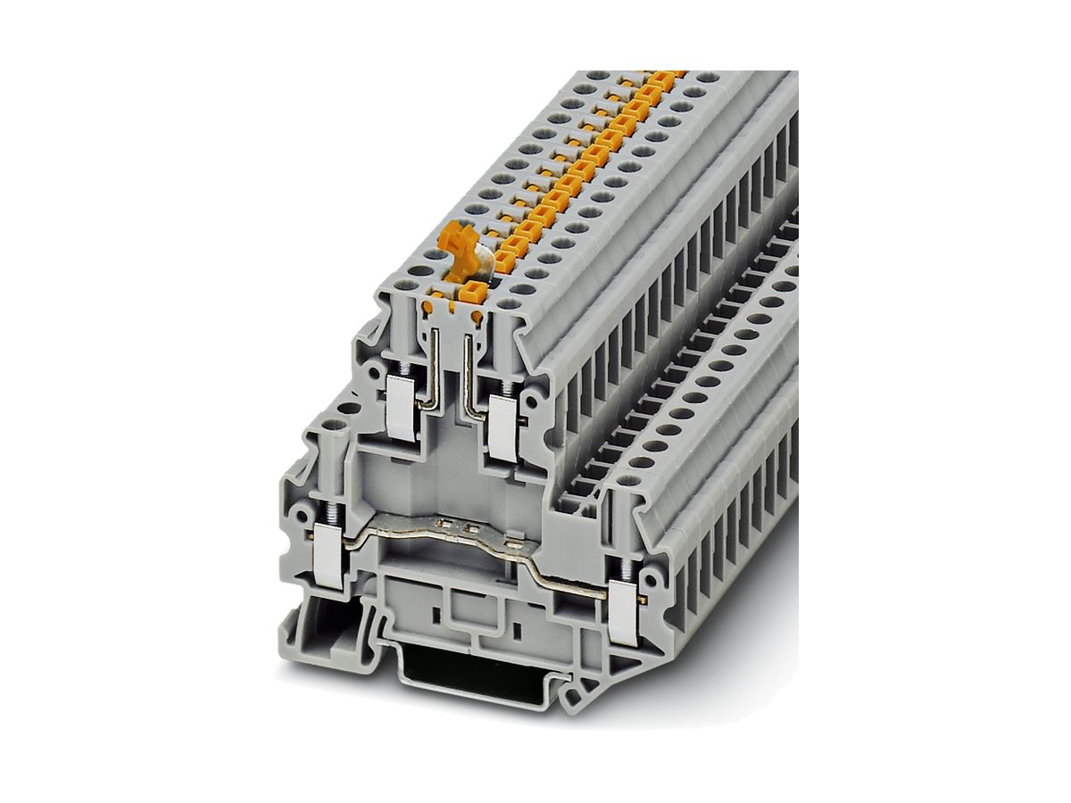 Doppelstockklemme 0.14…6mm² grau AWG26…10