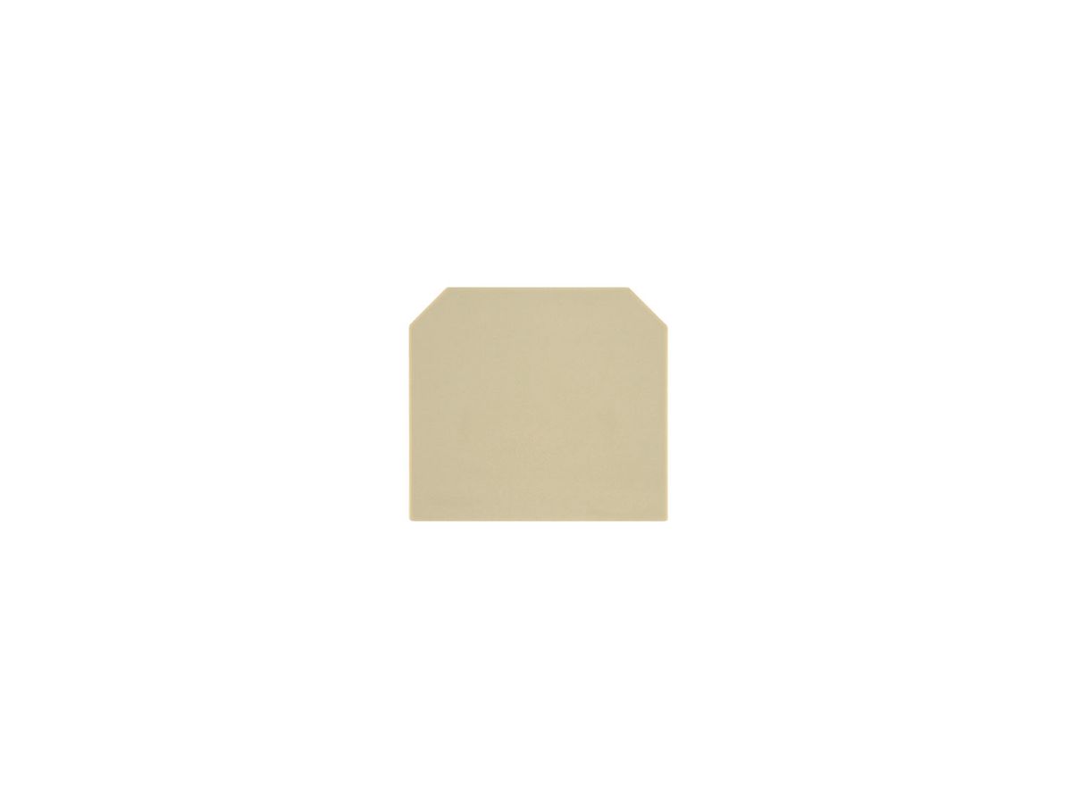 Abschlussplatte Weidmüller AST1+5 DB 58×1.5mm beige