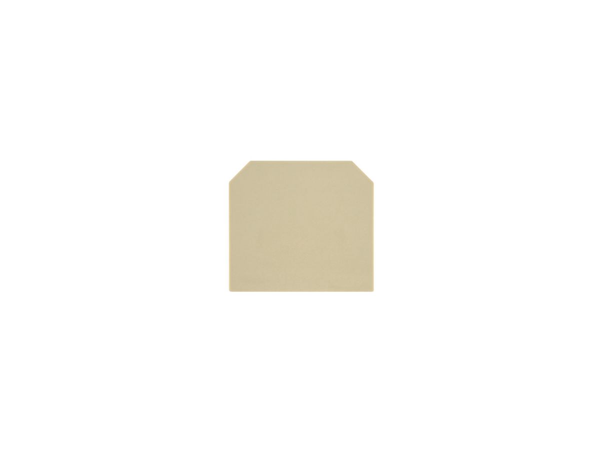 Abschlussplatte Weidmüller AST1+5 DB 58×1.5mm beige