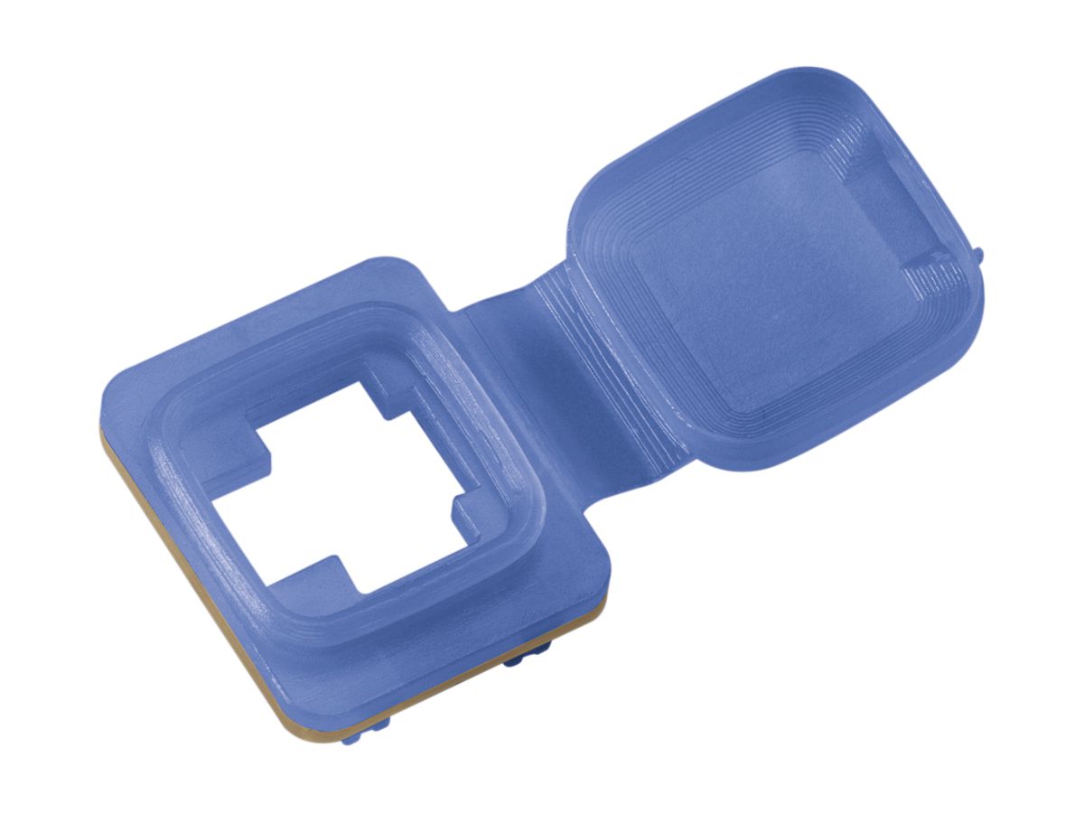 Flansch Splash blau, Staubschutz und Farbcodierung, IP54