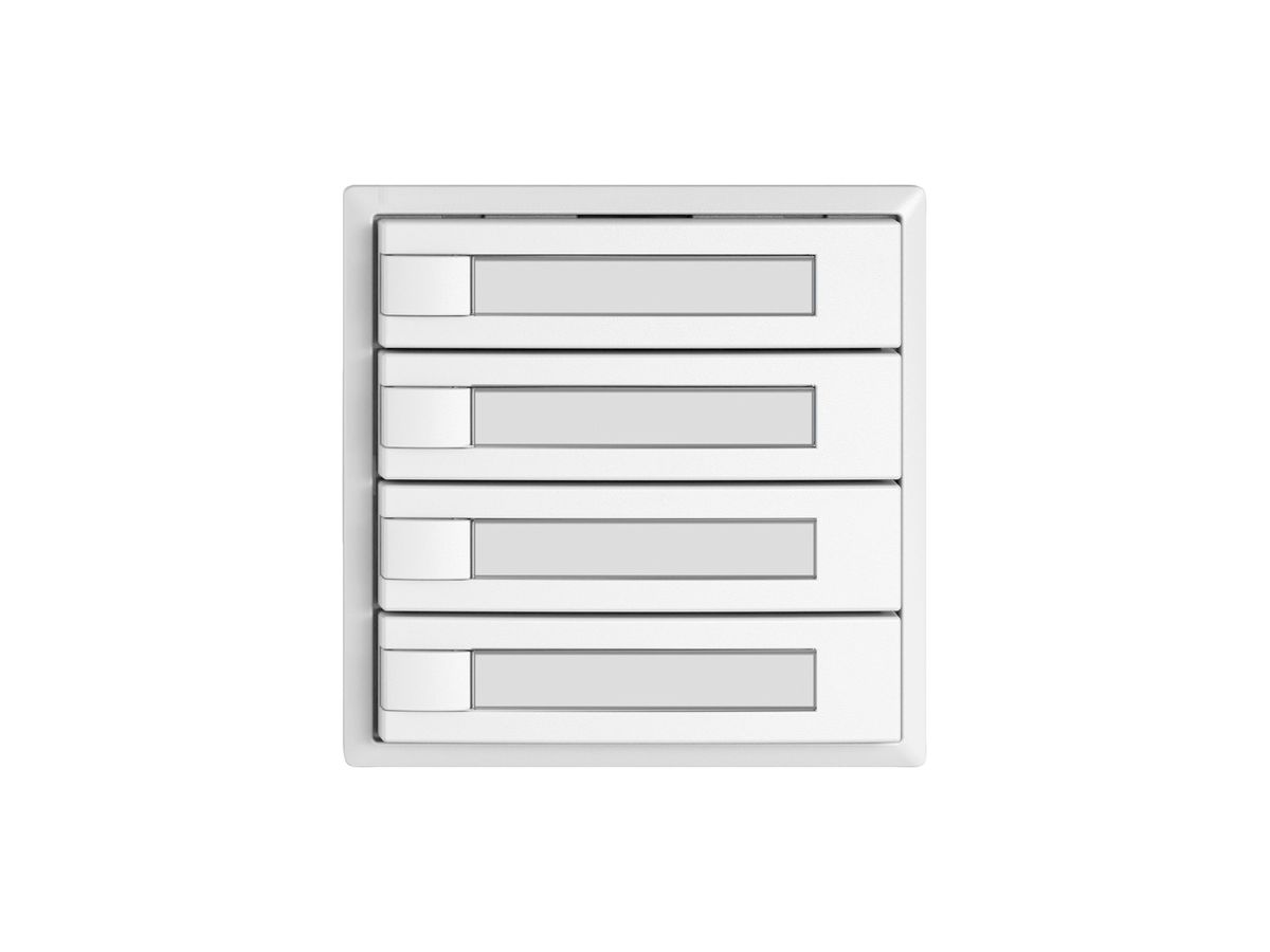 Universaltaster EDIZIO.liv UNI SNAPFIX® 12…48V o.LED 4× 1-Tbed.Pap.ws
