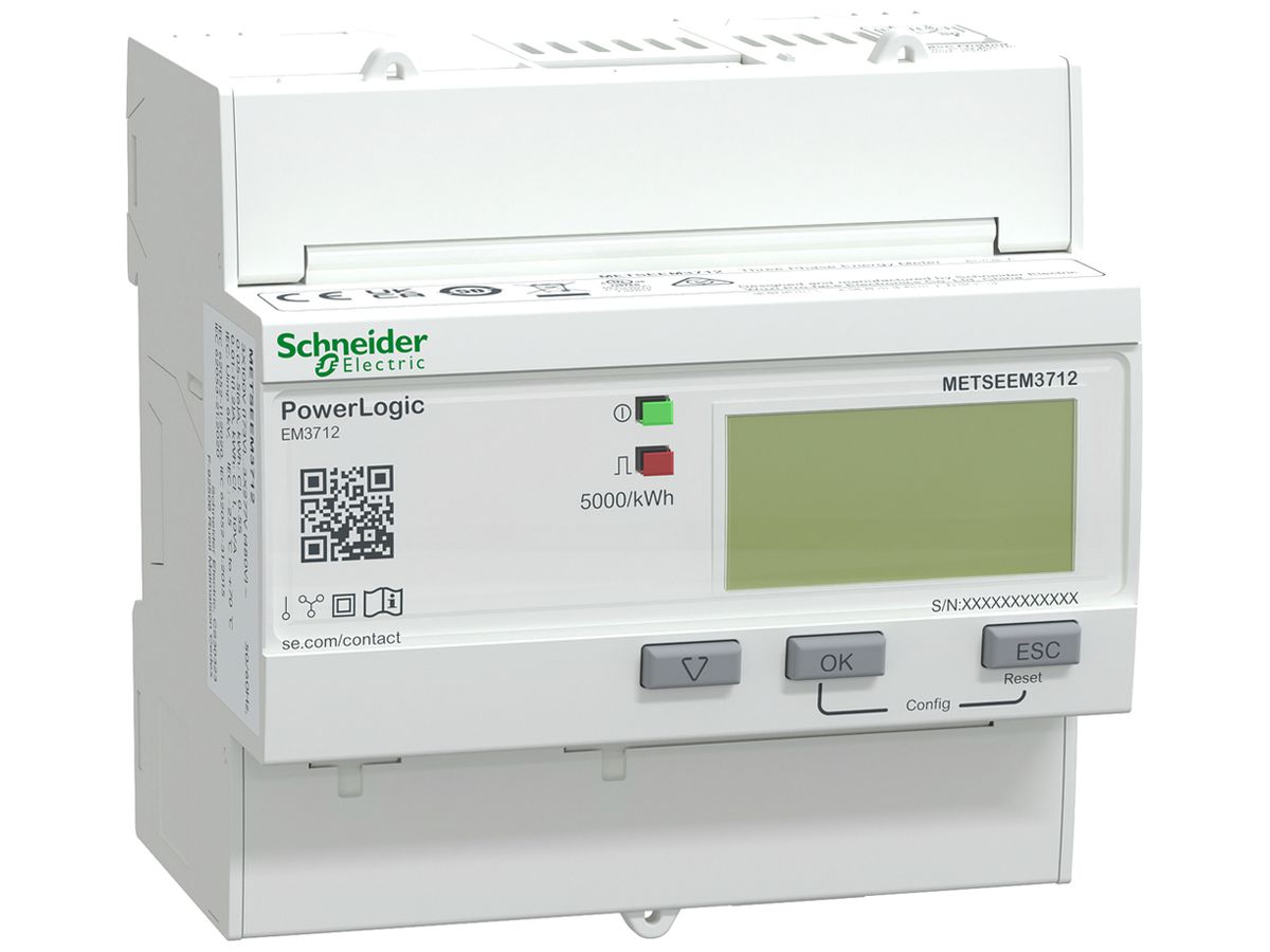 REG-Energiezähler Schneider Electric EM3712 3LN ind 5A elektrisch 5TE D0