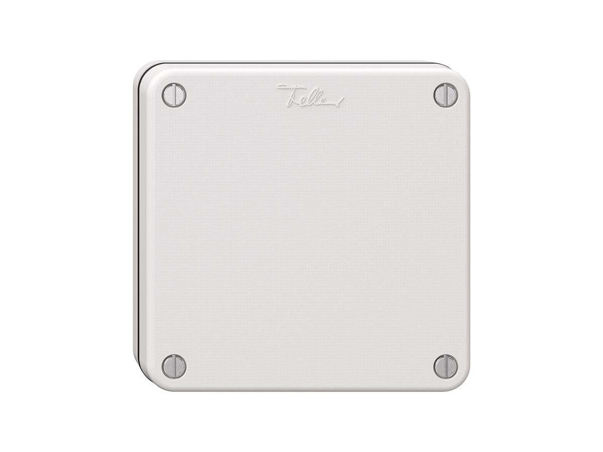 NUP-Abzweigdose Feller NEVO, 5 P 16 A, 400 V, 2.5mm² 3 L+N+PE 87×87mm weiss