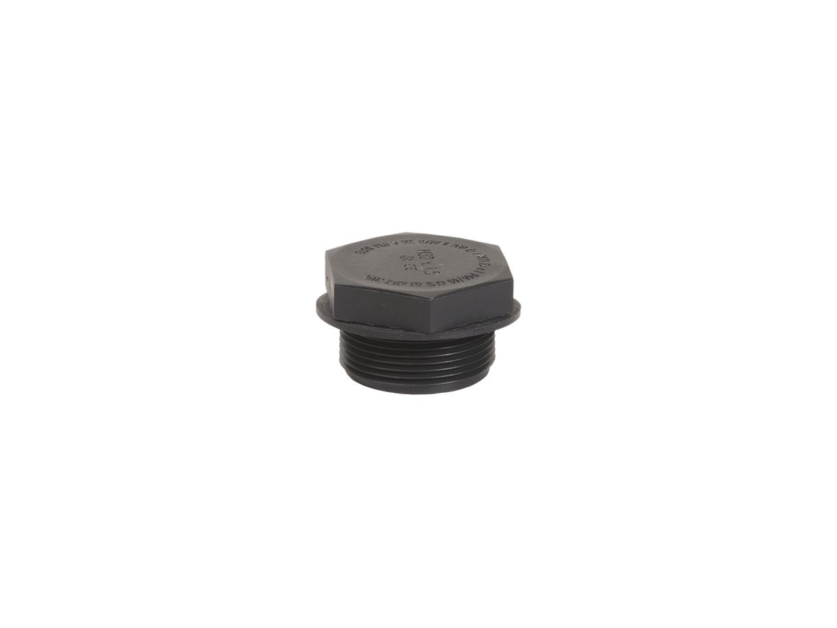 Blindstopfen M32 schwarz