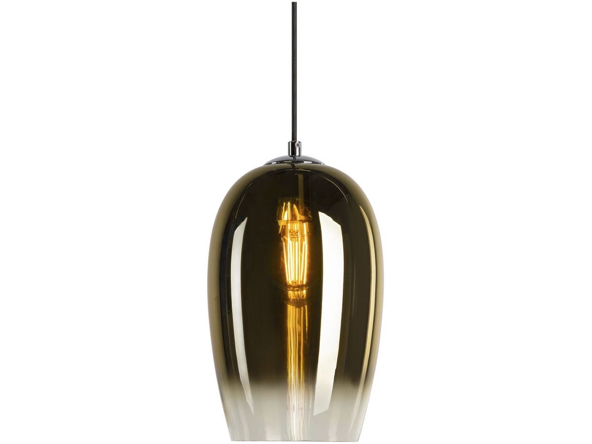Pendelleuchte SLV PANTILO OVAL E27 15W DIM direkt gold