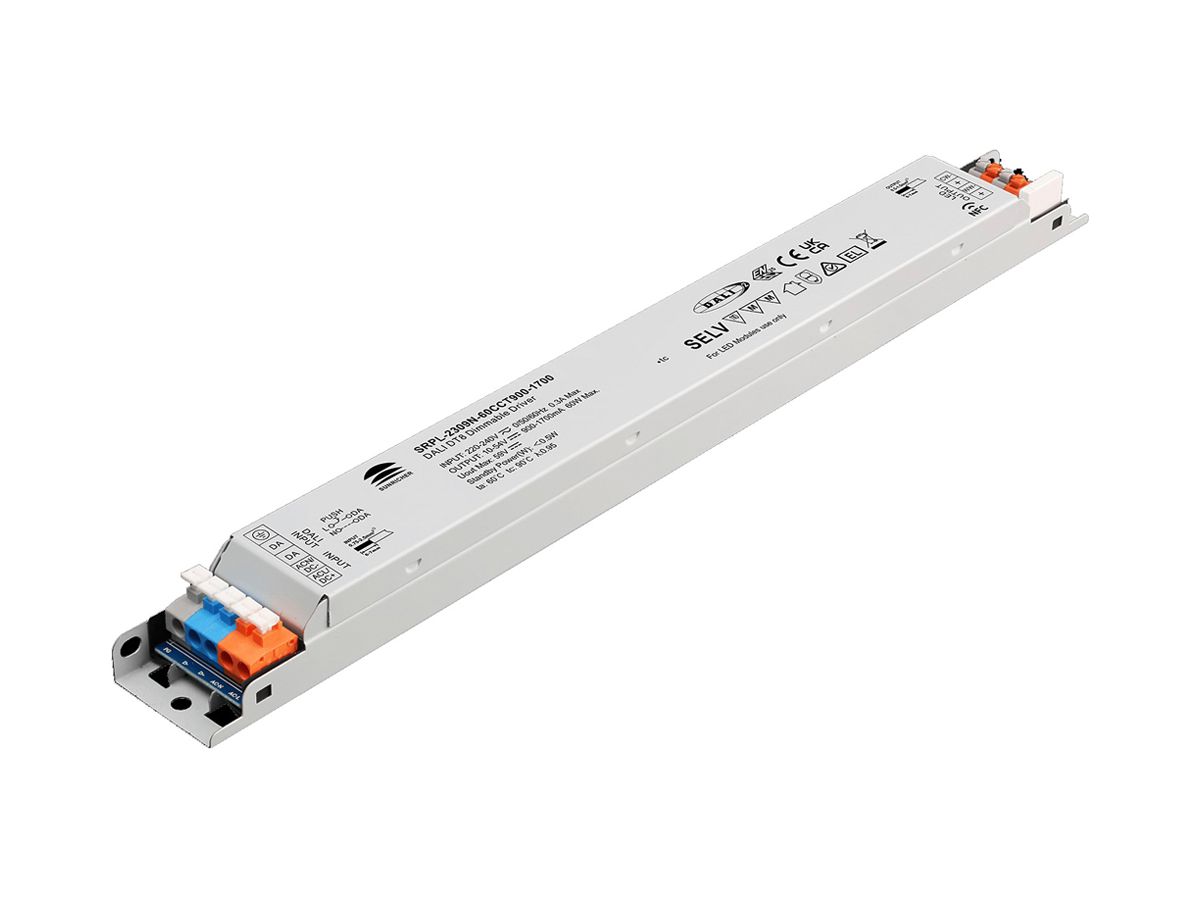 LED-Betriebsgerät SUNRICHER SRPL-2309N 5.4…60W 10…54V 900…1700mA DALI DIM