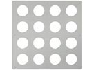 Montageplatte ELEMENT SNAPFIX® 4×4 horizontal und vertikal 425×425mm Aluminium