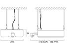 LED-Hallenstrahler Sylvania KubiXx AISLE PIR 83W 14400lm 840 IP65 DIM 412×280
