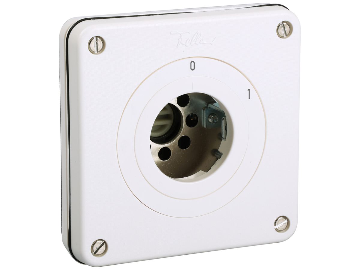 UP-Schlüsselschalter AWAG NEVO Ausschalter 1-polig 20A 690V 87×87mm weiss