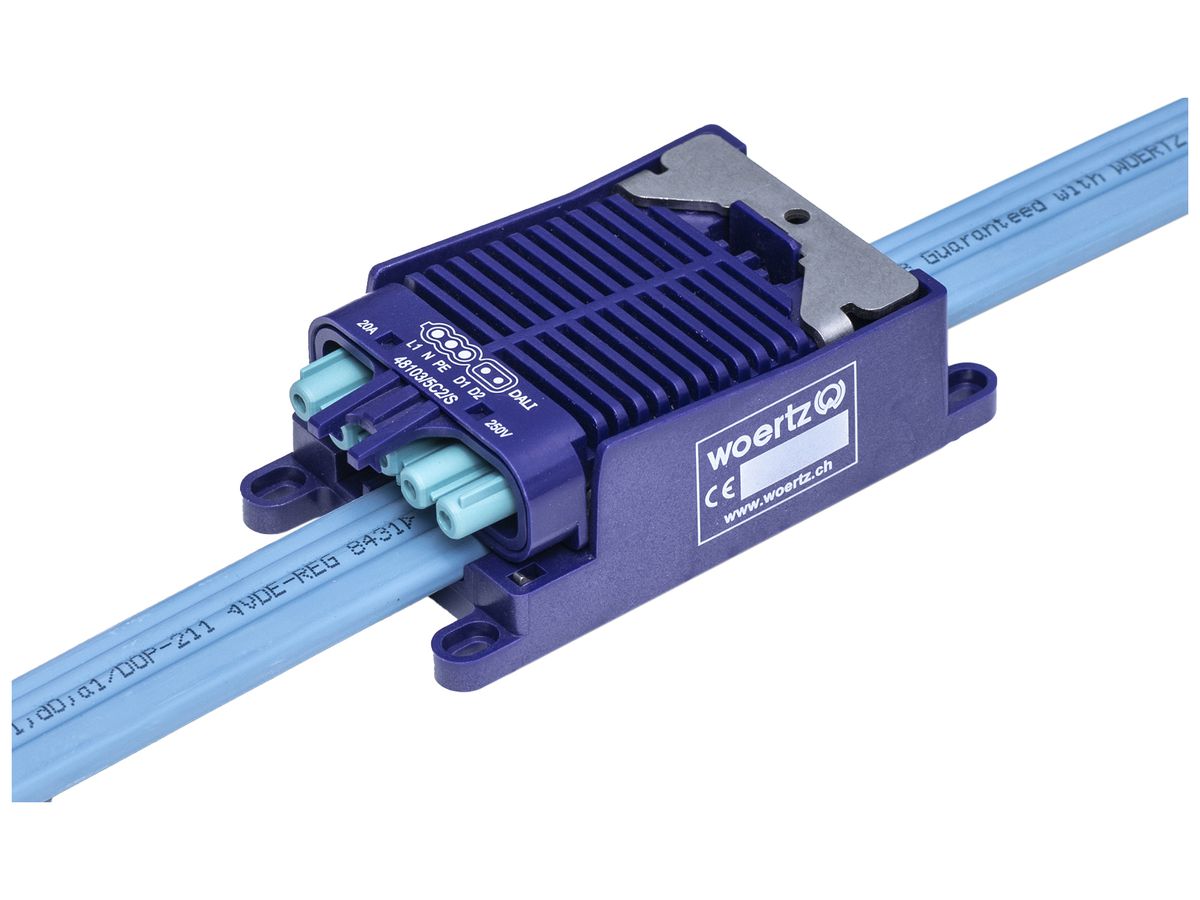Flachkabel-Abzweigdose Woertz DALI code 2 LNPED1D2 20A