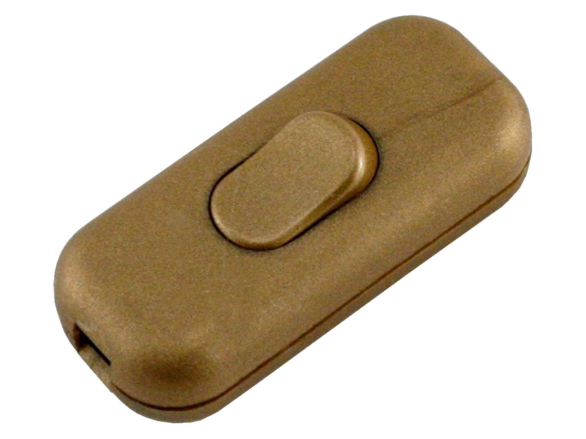 Zwischenschalter Elektrogros für Flachkabel, gold