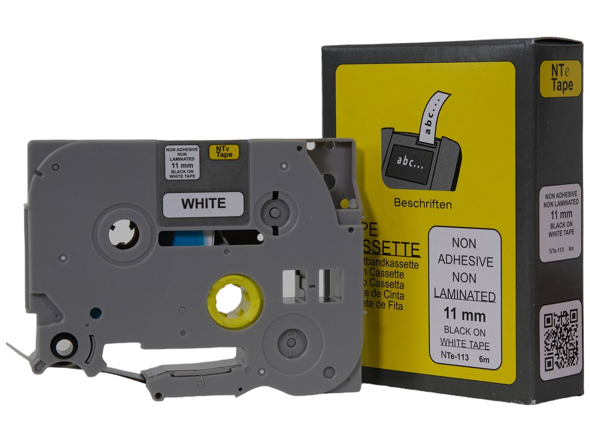 Schriftbandkassette WAGO für TOPJOB-S 11mm×6m weiss/schwarz