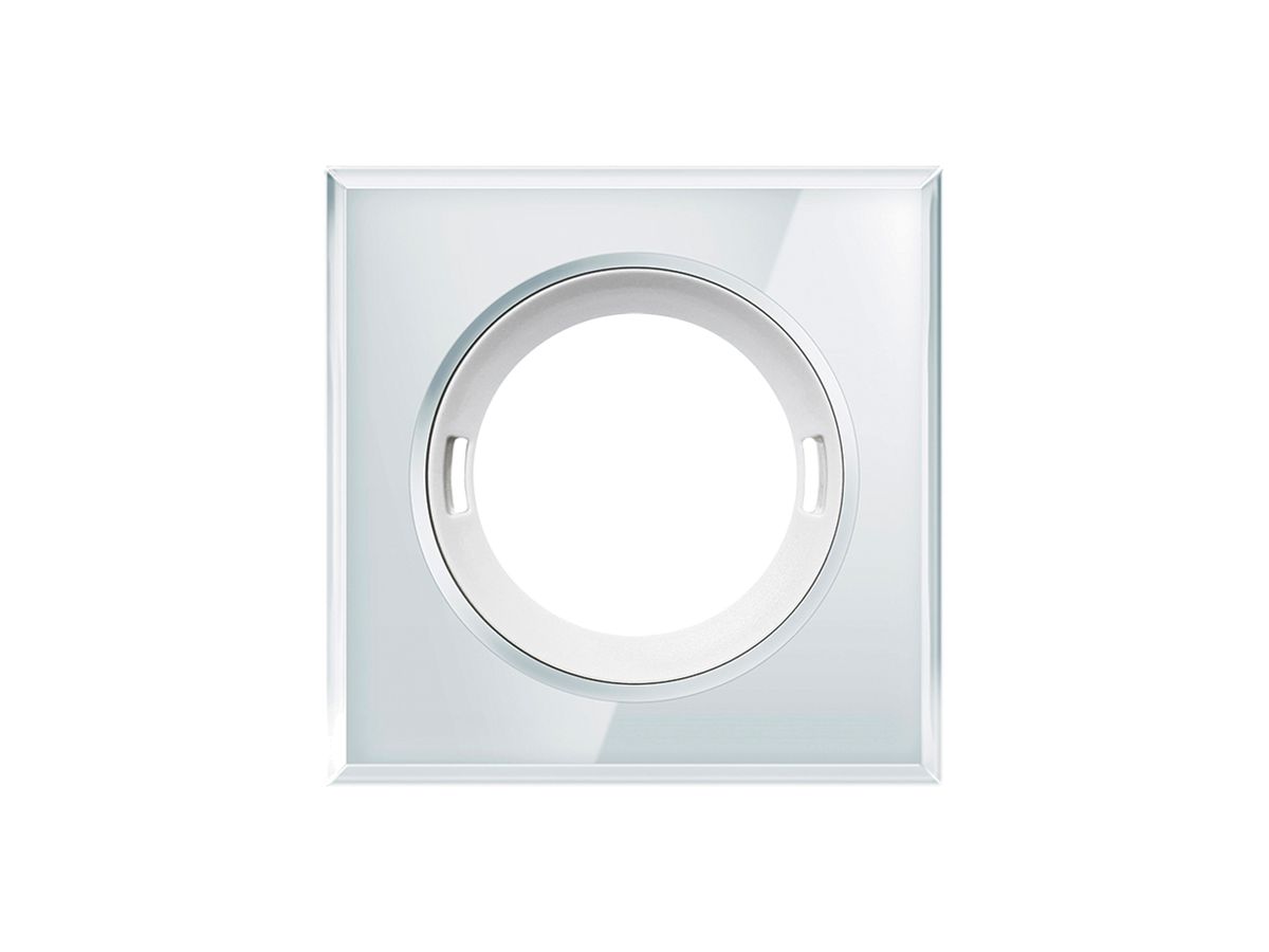 Abdeckung ESYLUX für Melder FLAT Glas glänzend quadratisch weiss
