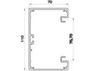 Grundprofil Bettermann GEK-A 70×110mm reinweiss