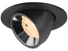 LED-Downlight SLV NUMINOS GIMBLE S 6.7W 1000lm 2700K WB DALI Ø90 sz/cr