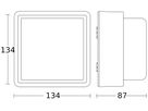 LED-Wandleuchte Steinel L 845 SC HF 9W 655lm 3000K anthrazit IP44