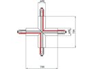 X-Verbinder Sylvania Lytespan ROUND 3-Phasen weiss