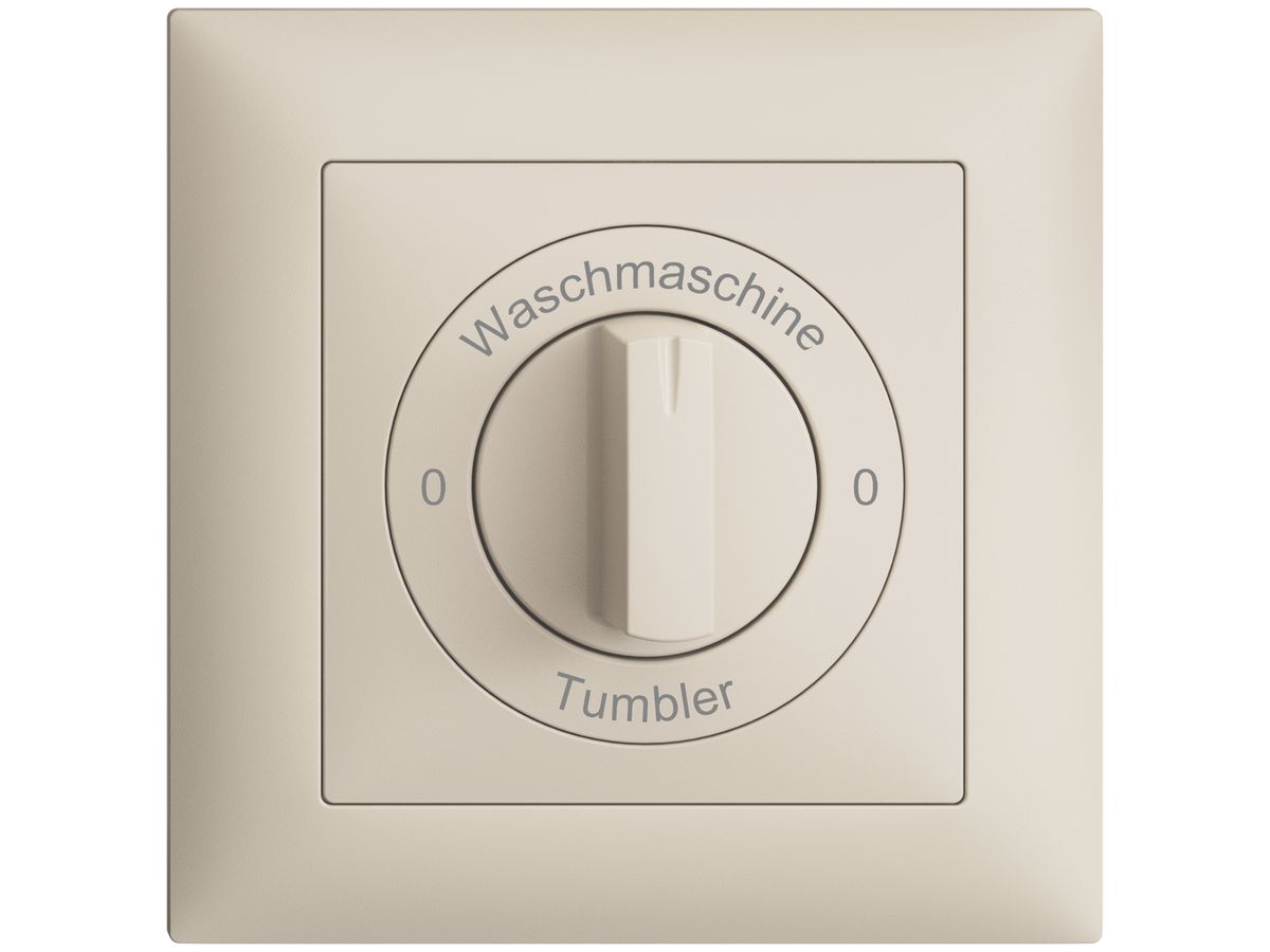 Frontset 0-Waschmaschine-0-Tumbler EDIZIOdue 88×88mm crema